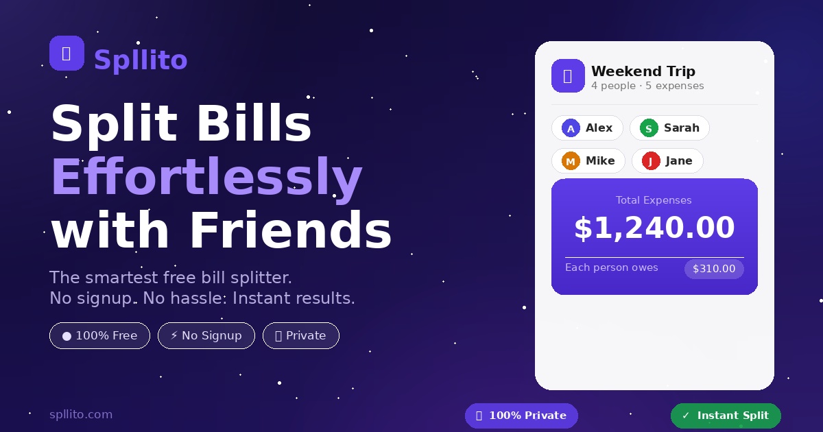 How to Split an Airbnb or Vacation Rental With Friends | Spllito